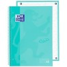 OXFORD CUADERNO TOUCH EUROPEANBOOK 1 WRITE&ERASE 80H A4+ 1 LÍNEA MICROPERFORADO T/EXTRADURA PACK 5 UD ICE MINT PASTEL