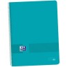 OXFORD CUADERNO LIVE&GO EUROPEANBOOK 1 80H A4+ 5X5MM MICROPERFORADO T/PLÁSTICO PACK 5 UD AQUA