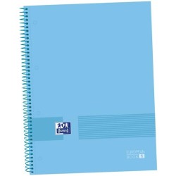 OXFORD CUADERNO &YOU EUROPEANBOOK 1 WRITE&ERASE 80H A4+ 5X5MM MICROPERFORADO T/EXTRADURA PACK 5 UD PERIWINKLE BLUE