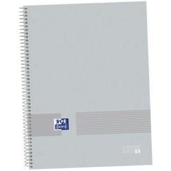 OXFORD CUADERNO &YOU EUROPEANBOOK 1 WRITE&ERASE 80H A4+ 5X5MM MICROPERFORADO T/EXTRADURA PACK 5 UD PURE GREY