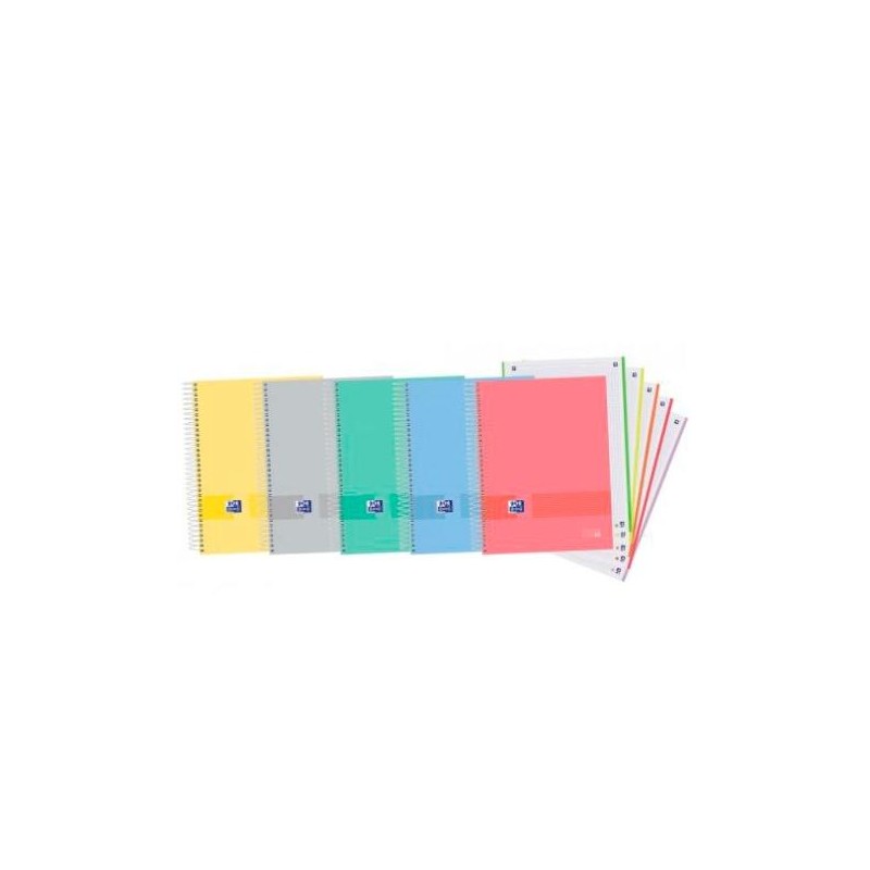 OXFORD CUADERNO &YOU EUROPEANBOOK 5 WHITE&ERASE 120H A4+ 5X5 MICROPERFORADO T/EXTRADURA C/SURTIDOS