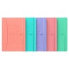 OXFORD CUADERNO COSIDO SIGNATURE 80H A5 1 LÍNEA CIERRE C/GOMA TAPA EXTRADURA C/SURTIDOS PASTEL