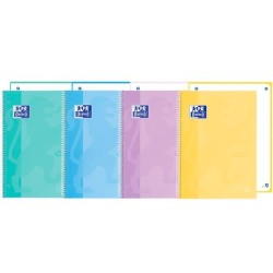 OXFORD CUADERNO EUROPEANBOOK 1 SCHOOL TOUCH 80H A4+ DOTS WRITE&ERASE T/EXTRADURA C/SURTIDOS PASTEL
