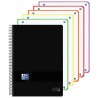 OXFORD CUADERNO EUROPEANBOOK 5 LIVE&GO 120H A4+ 5X5 WRITE&ERASE T/PLÁSTICO NEGRO