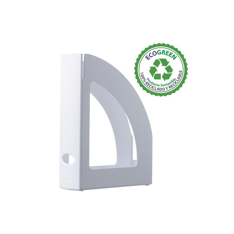 ARCHIVO 2000 CAJETÍN ECOGREEN LOMO OLLAO 80MM 250X80X320MM RECICLADO BLANCO PASTEL