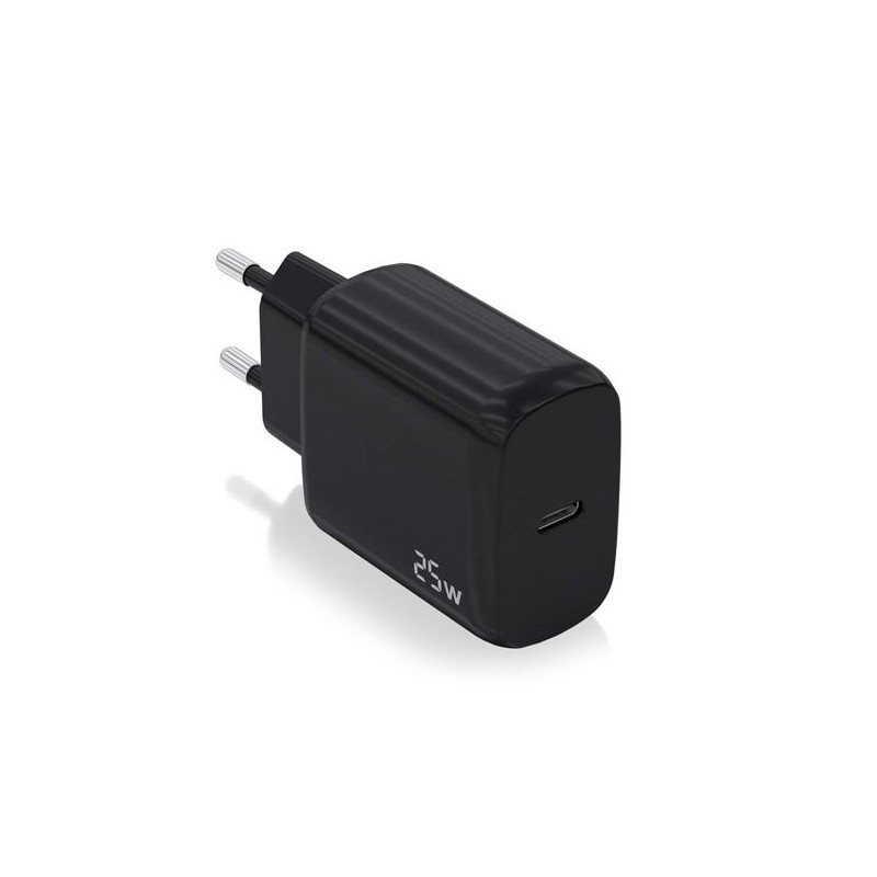 AISENS CARGADOR USB-C PD3.0 1 PUERTO 1XUSB-C 25W, NEGRO