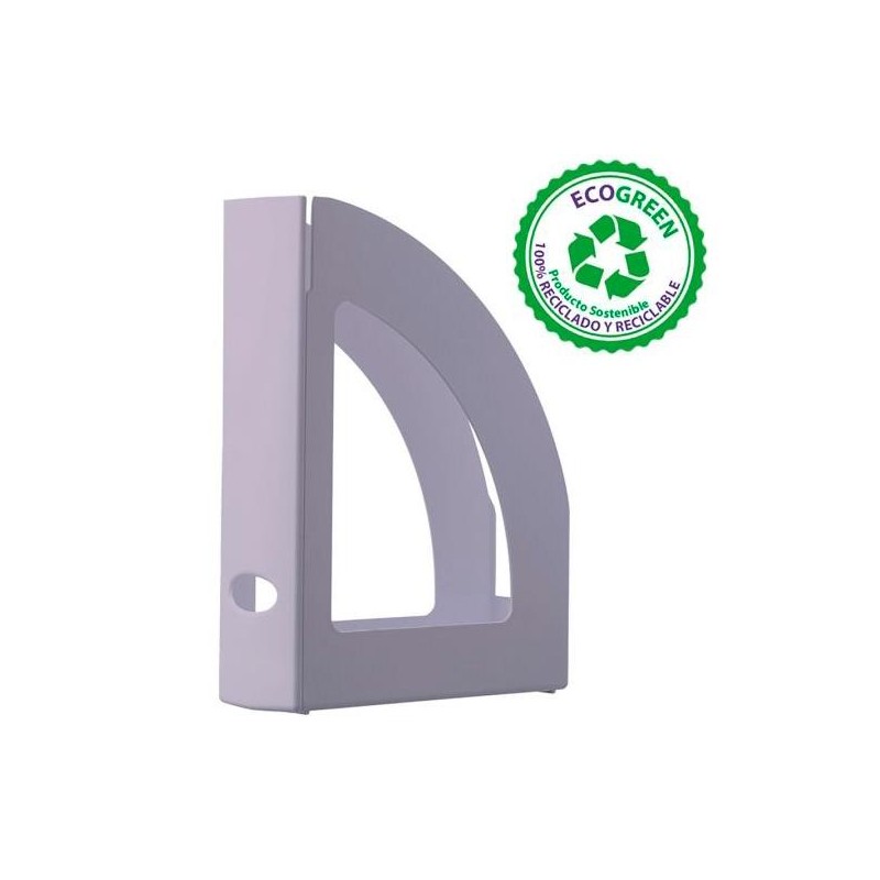ARCHIVO 2000 CAJETÍN ECOGREEN LOMO OLLAO 80MM 250X80X320MM RECICLADO MALVA PASTEL