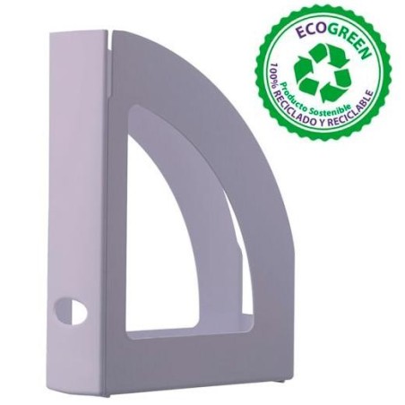 ARCHIVO 2000 CAJETÍN ECOGREEN LOMO OLLAO 80MM 250X80X320MM RECICLADO MALVA PASTEL