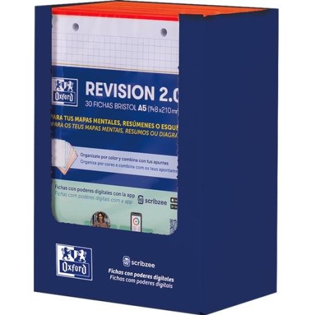 OXFORD FLASHCARDS 2.0 PAQUETE A5 2T 30 FICHAS 5X5 ROJO