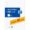 OXFORD RECAMBIO PAQUETE A4 200H + 50H GRATIS 4X4 CON MARGEN