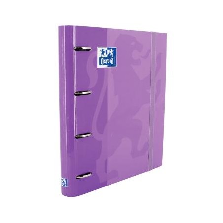 OXFORD CARPETA ANILLAS 4X35MM CLASSIC EUROPEANBINDER C/RECAMBIO 100H A4+ 5X5 T/EXTRADURA MALVA