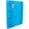 OXFORD CARPETA ANILLAS 4X35MM CLASSIC EUROPEANBINDER C/RECAMBIO 100H A4+ 5X5 T/EXTRADURA TURQUESA