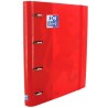 OXFORD CARPETA ANILLAS 4X35MM CLASSIC EUROPEANBINDER C/RECAMBIO 100H A4+ 5X5 T/EXTRADURA ROJO