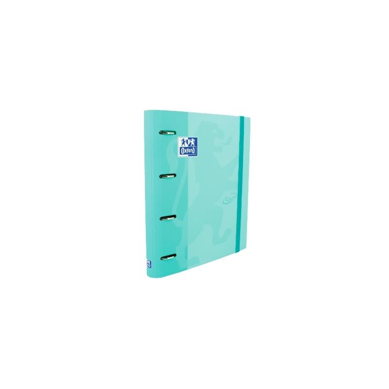 OXFORD CARPETA ANILLAS 4X35MMTOUCH EUROPEANBINDER C/RECAMBIO 100H A4+ 5X5 T/ESTRADURA ICE MINT PASTEL