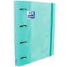 OXFORD CARPETA ANILLAS 4X35MMTOUCH EUROPEANBINDER C/RECAMBIO 100H A4+ 5X5 T/ESTRADURA ICE MINT PASTEL