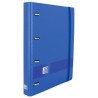 OXFORD CARPETA ANILLAS 4X35MM LIVE&GO EUROPEANBINDER 360º C/RECAMBIO 100H A4+ 5X5 TAPA POLYFOAM AZUL KLEIN