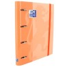 OXFORD CARPETA ANILLAS 4 X 35MM CLASSIC EUROPEANBINDER C/RECAMBIO 100H A4+ 5X5 TAPA EXTRADURA MELOCOTÓN