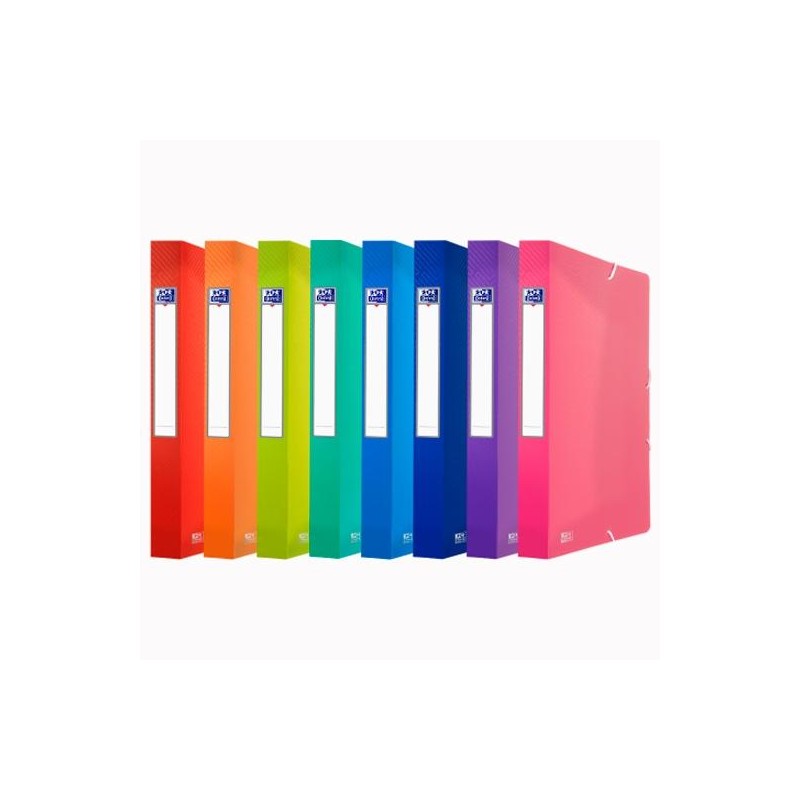 OXFORD CARPETA DE PROYECTOS URBAN PP TRANSLÚCIDO LOMO 40MM CON GOMAS A4+ COLORES SURTIDOS