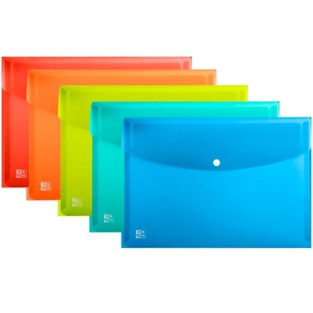 OXFORD SOBRES CON BROCHE URBAN A3 POLIPROPILENO C/SURTIDOS