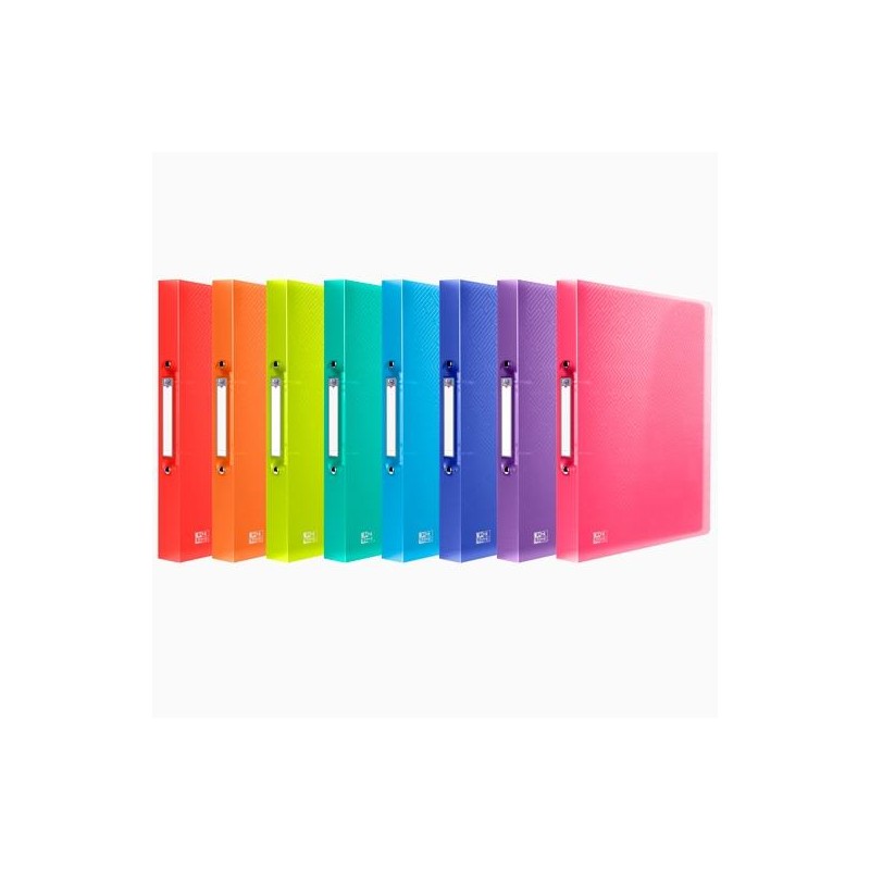 OXFORD CARPETA DE ANILLAS 2X30 URBAN PP A4 COLORES SURTIDOS TRANSLÚCIDOS