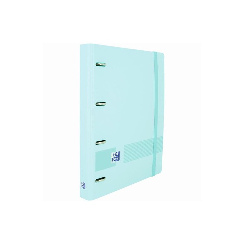 OXFORD LIVE & GO CARPETA 4 ANILLAS 35MM EUROPEANBINDER A4+ POLYFOAM C/RECAMBIO 5X5 AZUL PASTEL
