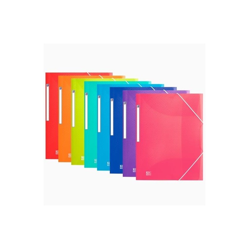 OXFORD CARPETA DE GOMAS URBAN PP TRASLÚCIDO A3+ C/ SOLAPAS COLORES SURTIDOS