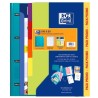 OXFORD EUROPEANBINDER LIVE & GO CARPETA 4 ANILLAS A4 C/RECAMBIO 80H 5X5 C/SEPARADORES POLYFOAM COLORES VIVOS PACK PROMO