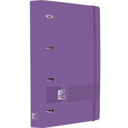 OXFORD EUROPEANBINDER LIVE&GO CARPETA ANILLAS 4X35 A4+ C/RECAMBIO 5X5 WRITE&ERASE POLYFOAM LILA