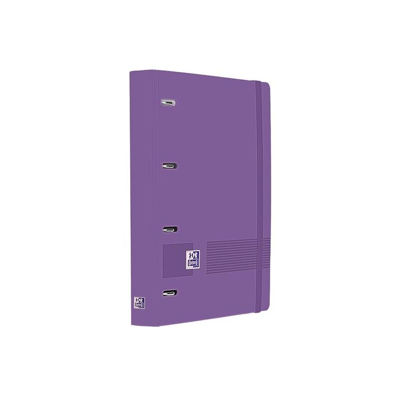 OXFORD EUROPEANBINDER LIVE&GO CARPETA ANILLAS 4X35 A4+ C/RECAMBIO 5X5 WRITE&ERASE POLYFOAM LILA
