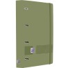 OXFORD EUROPEANBINDER LIVE&GO CARPETA ANILLAS 4X35 A4+ C/RECAMBIO 5X5 WRITE&ERASE POLYFOAM VERDE SAFARI