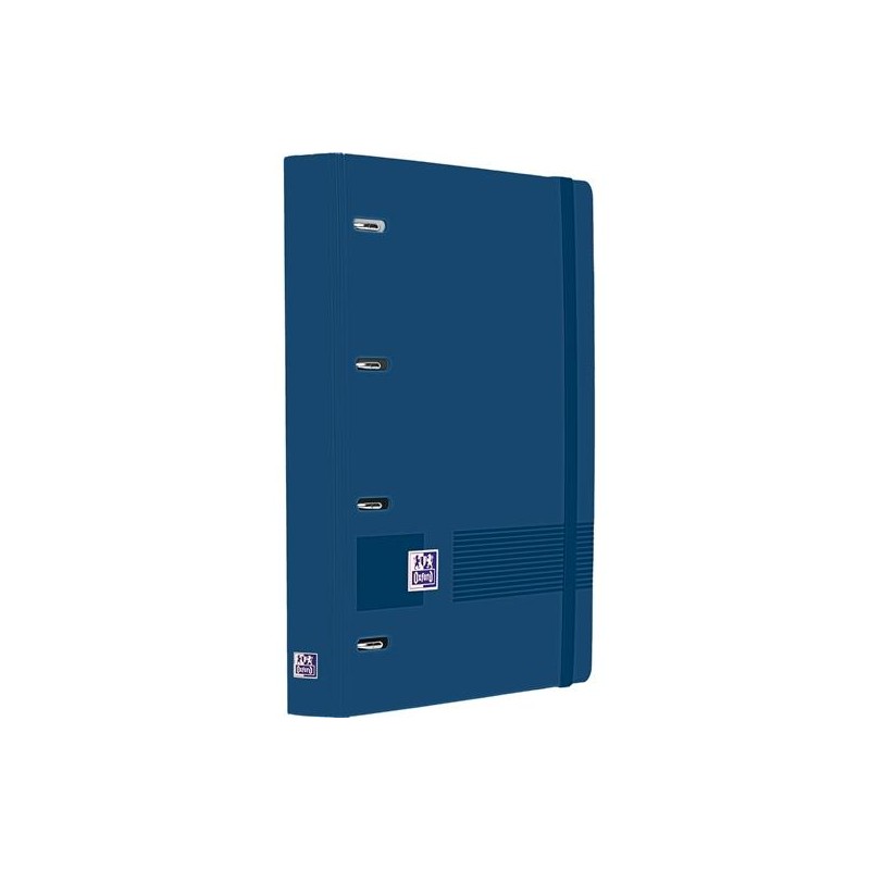 OXFORD EUROPEANBINDER LIVE&GO CARPETA ANILLAS 4X35 A4+ C/RECAMBIO 5X5 WRITE&ERASE POLYFOAM AZUL MARINO