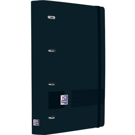 OXFORD EUROPEANBINDER LIVE&GO CARPETA ANILLAS 4X35 A4+ C/RECAMBIO 1 LÍNEA WRITE&ERASE POLYFOAM NEGRO