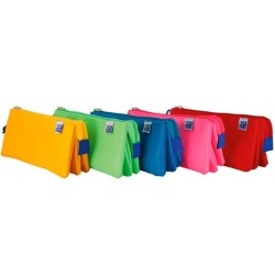 OXFORD KANGOO KIDS ESTUCHE PORTATODO TRIPLE POLIÉSTER COLORES SURTIDOS