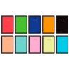 PACSA CUADERNO PLASTIPAC SERIE LUX 80H FOLIO 100GR 4X4MM TAPA PP C/SURTIDOS VIVOS/PASTEL