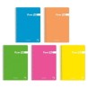 PACSA CUADERNO FLUORPAC 80H FOLIO 90GR 4X4MM TAPAS PP PACK 5 UD COLORES SURTIDOS